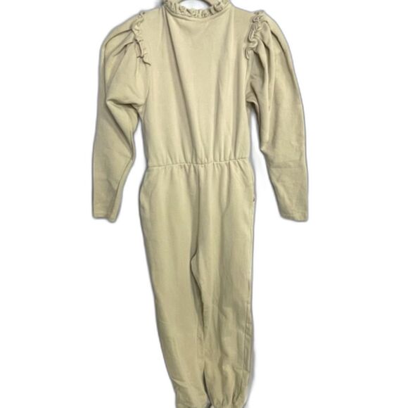 Ivy City Co Ivory Jumpsuit With Ruffle Women’s Size XS - Picture 6 of 11